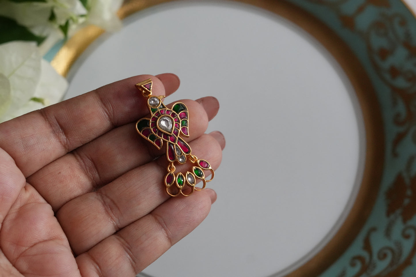 Kundan Pendant (4-9497)(K)