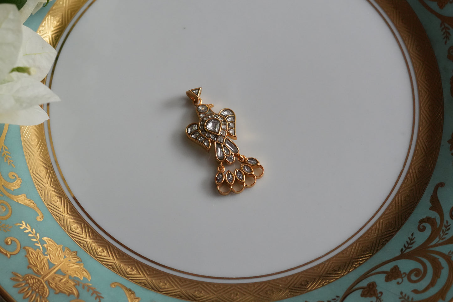 Kundan Pendant (4-9498)(K)