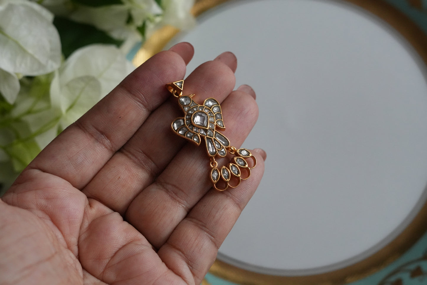 Kundan Pendant (4-9498)(K)