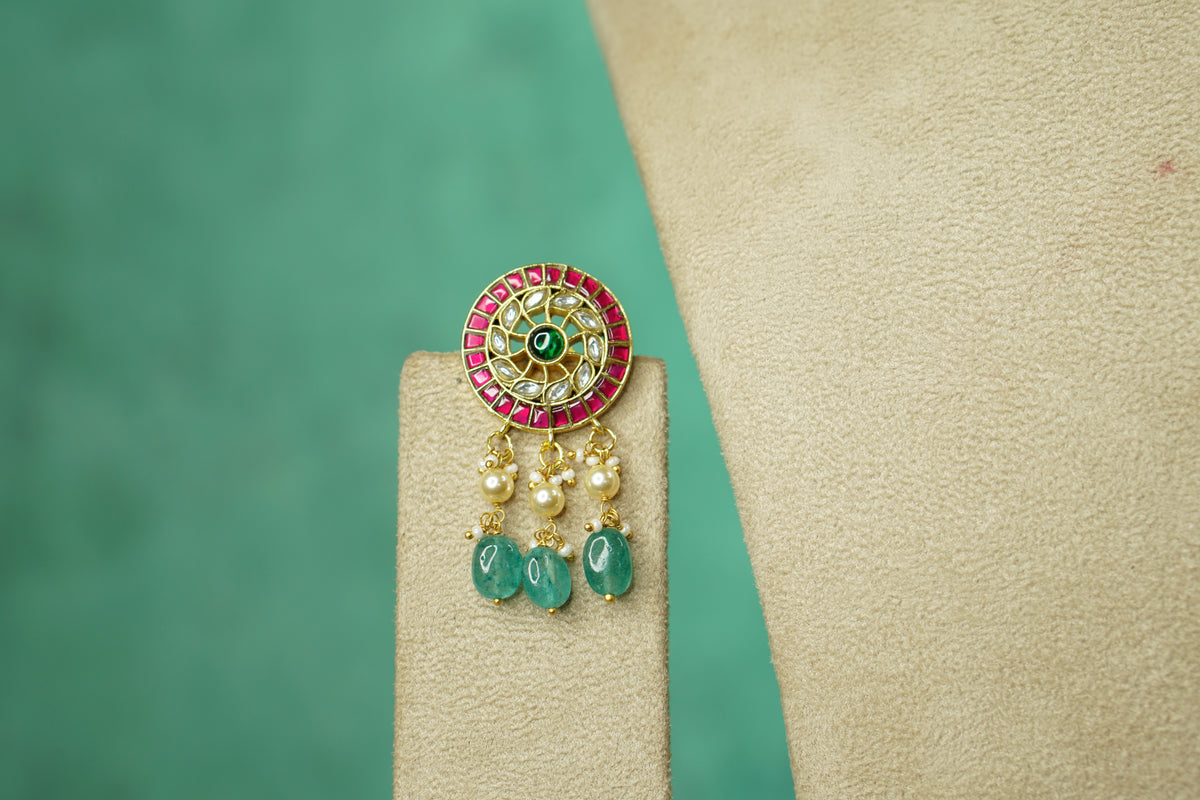 Kundan Choker Set (4-9768)(B)
