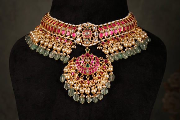 Kundan Necklace (4-8354)(K)