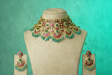 Kundan Necklace Set (4-9767)(B)