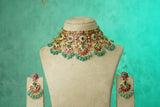 Kundan Necklace Set (4-9767)(B)