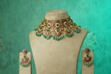 Kundan Necklace Set (4-9767)(B)