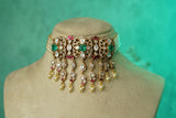 Polki choker Set (4-9766)(B)