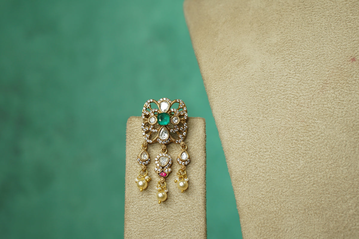 Polki choker Set (4-9766)(B)