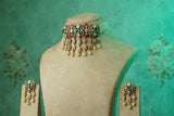Polki choker Set (4-9766)(B)