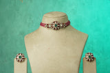 Polki Choker Set (4-9770)(B)