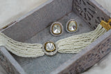 Kundan pendant necklace set (4-5925)(B)