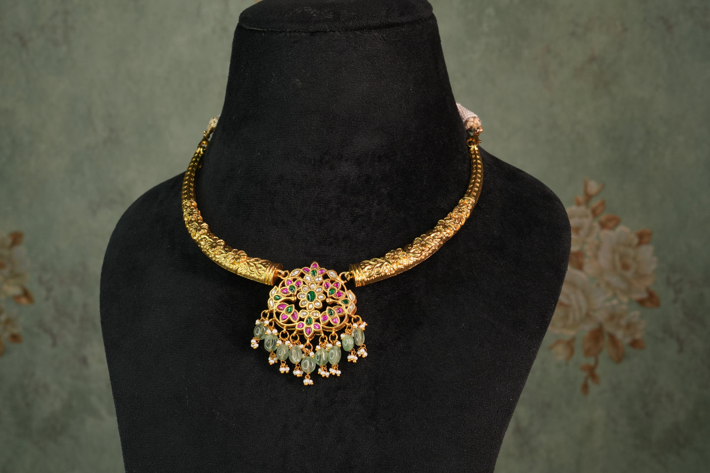 Kundan Necklace (4-8862)(K) - JEWELSTYLE