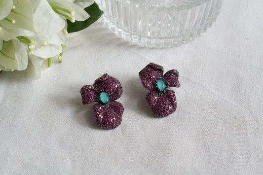 Pink ad earrings(1-5431)(EX)