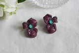 Pink ad earrings(1-5431)(EX)
