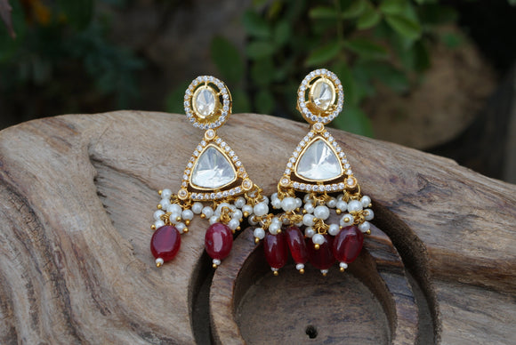 Polki Earrings (1-4130)(A)