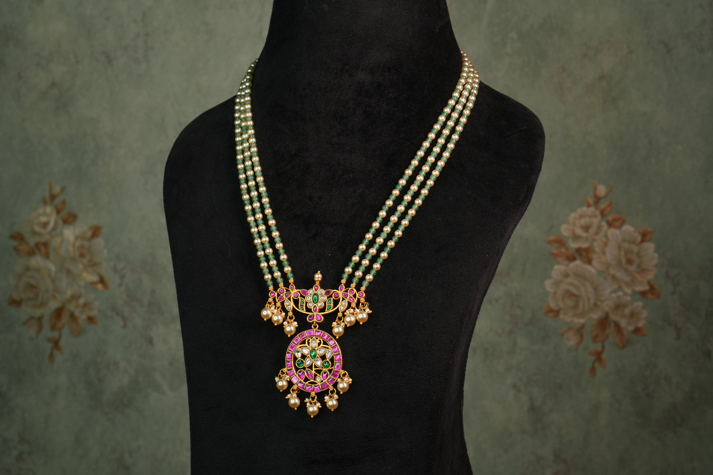 Kundan Necklace (4-8863)(K) - JEWELSTYLE