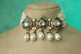 Polki choker Set (4-9764)(B)