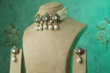 Polki choker Set (4-9764)(B)
