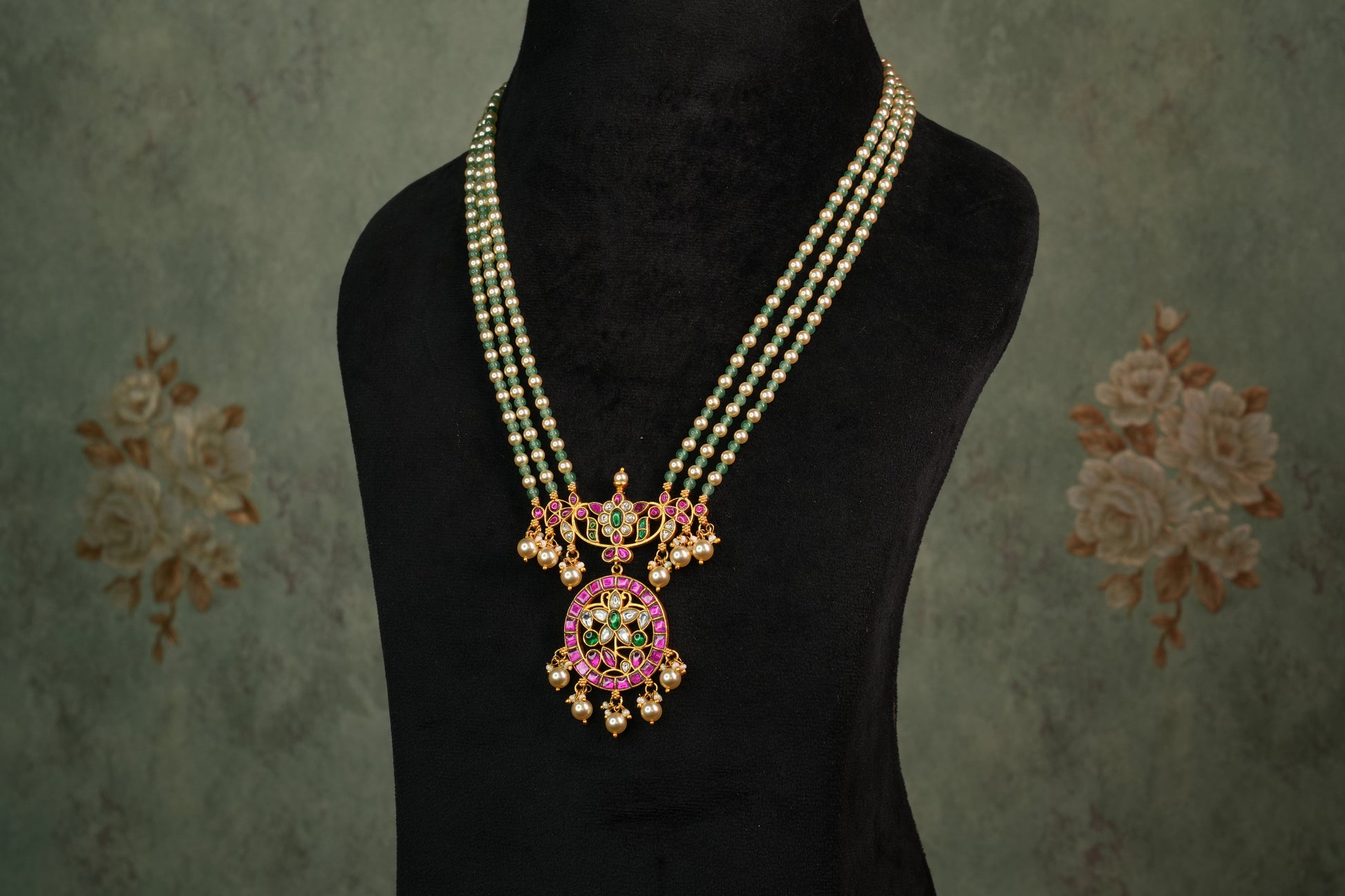 Kundan Necklace (4-8863)(K) - JEWELSTYLE