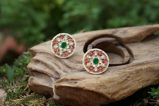 Kundan Studs (1-5401)(R)