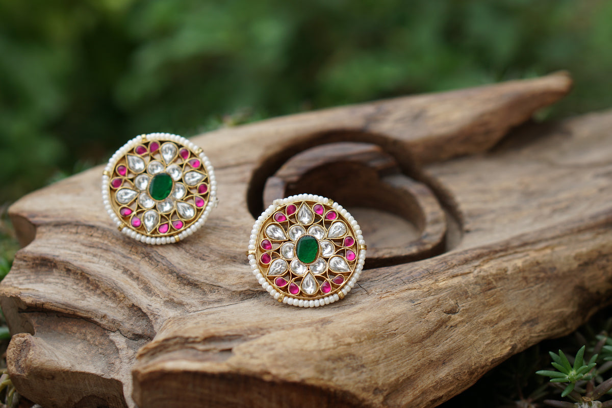 Kundan Studs (1-5401)(R)