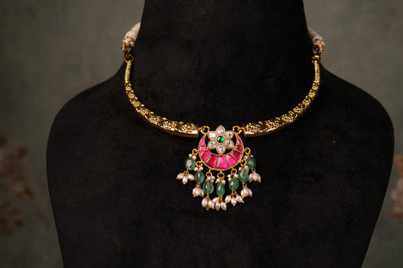 Kundan Necklace (4-8351)(K)