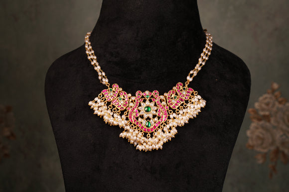 Kundan Necklace (4-8350)(K)