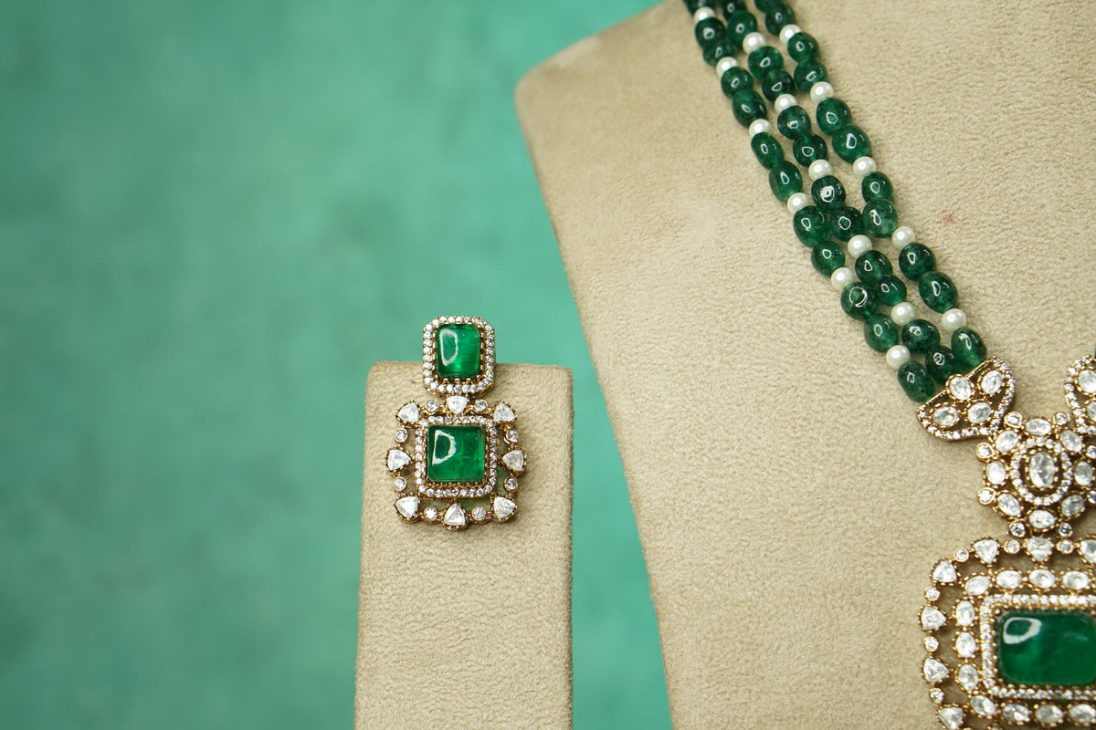 Polki Necklace Set (4-9769)(B)