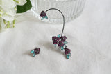Mint n ruby stone earcuff(1-5466)(L) - JEWELSTYLE