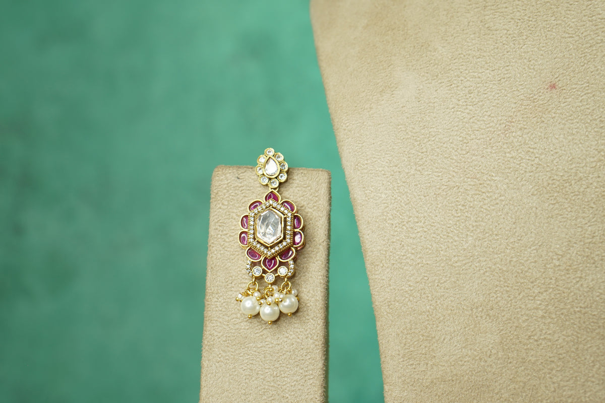 Polki Necklace Set (4-9752)(B)