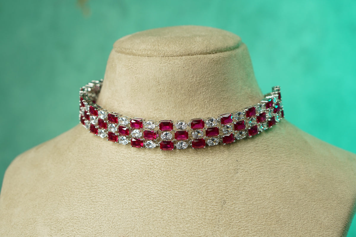AD Stone Choker Set (4-9751)(B)