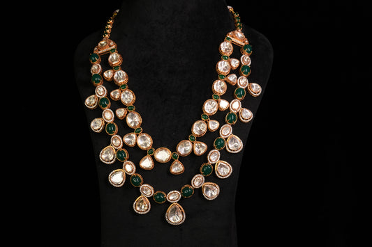 Polki Necklace (4-8877)(R) - JEWELSTYLE