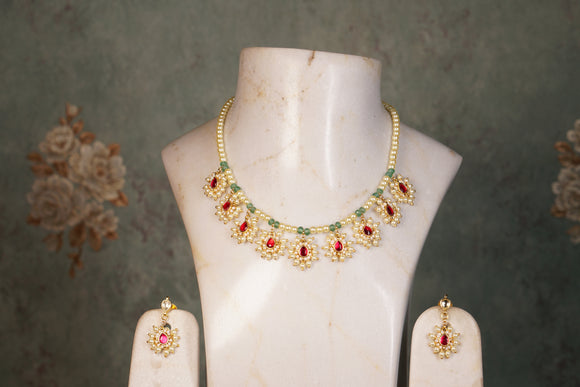 Beads Necklace set (4-8111)(N)