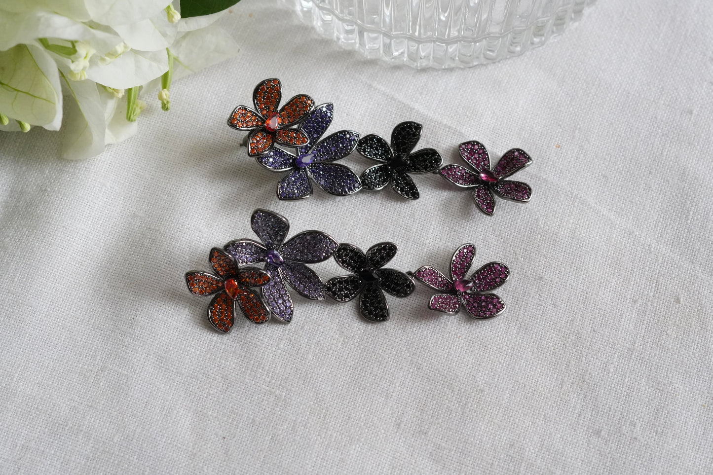 Multistone stone earrings(1-5462)(L)