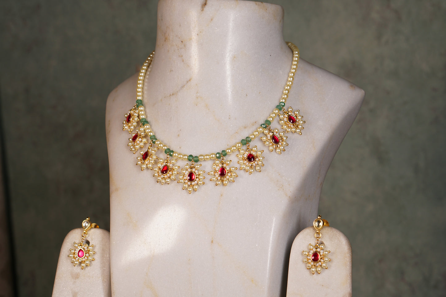 Beads Necklace set (4-8111)(N)