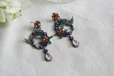 Multistone stone earrings(1-5463)(L)