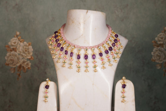 Beads Necklace set (4-8120)(N)