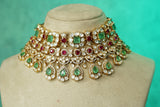 Polki Necklace Set (4-9746)(B)