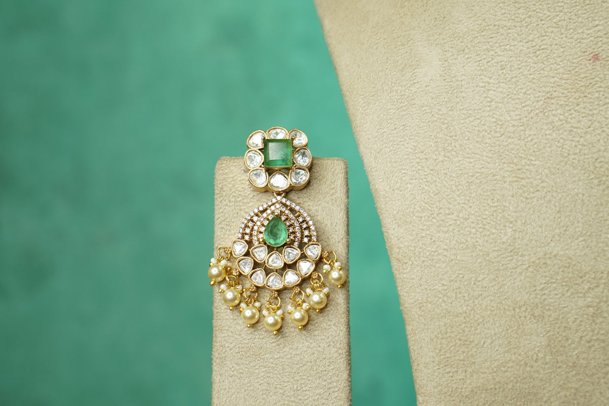 Polki Necklace Set (4-9746)(B)