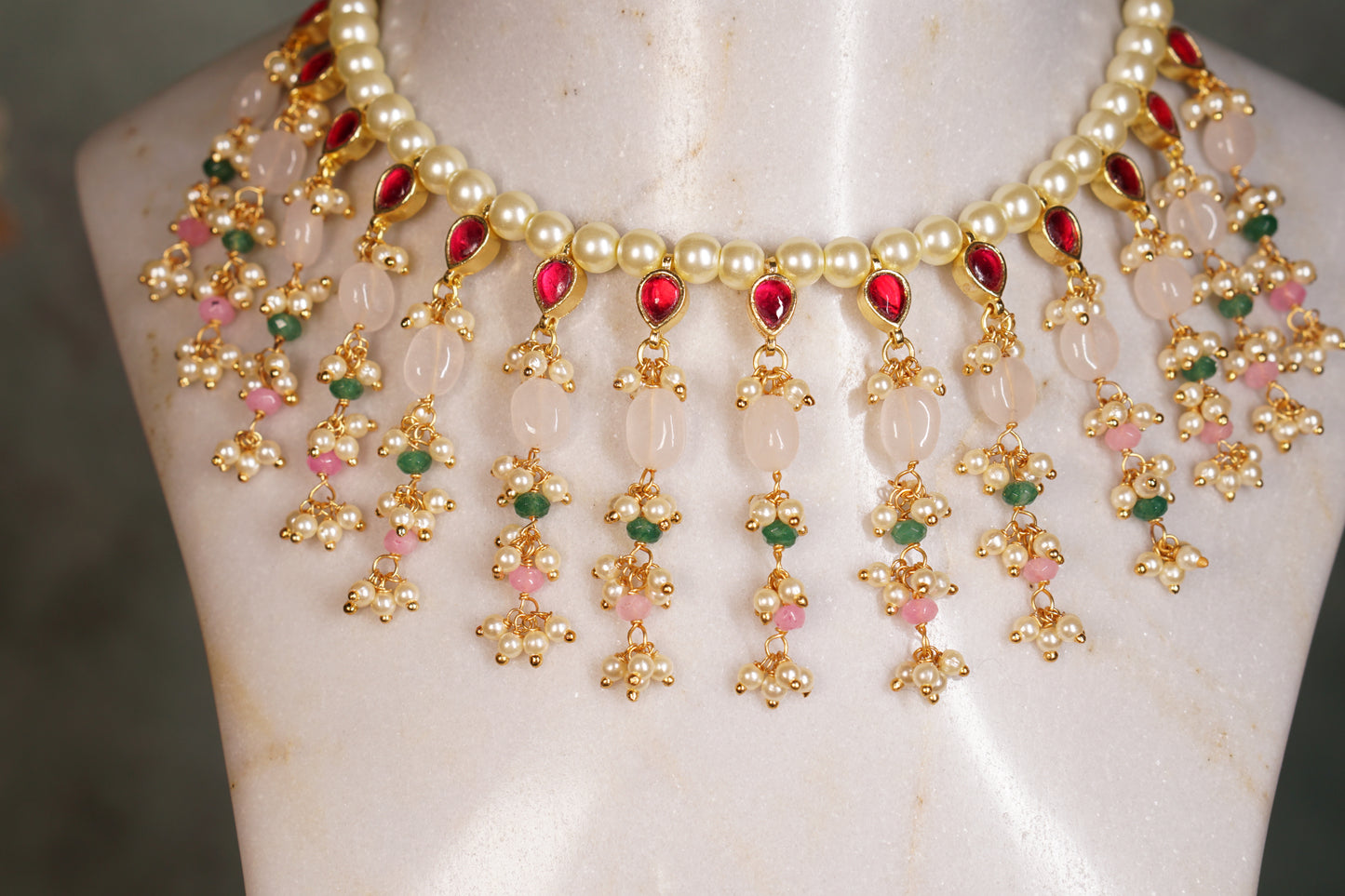 Beads Necklace set (4-8121)(N) - JEWELSTYLE