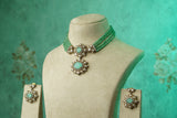 Polki Necklace Set (4-9744)(B)