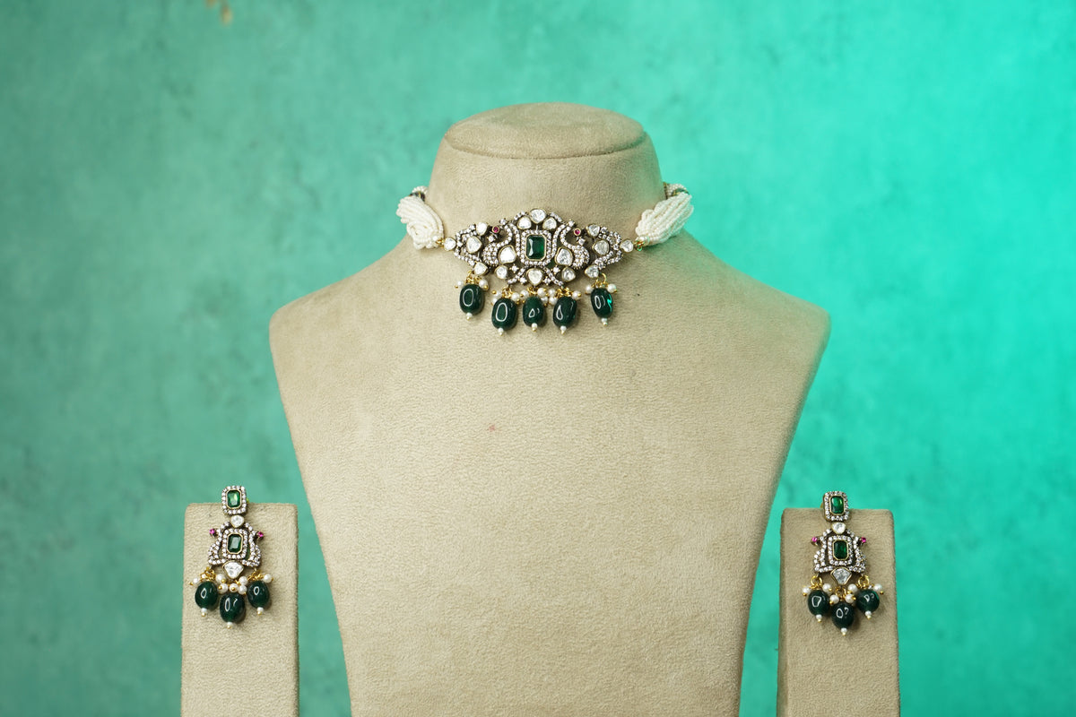 Polki Choker Set (4-9743)(B)