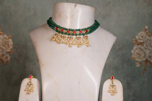 Beads Necklace set (4-8115)(N)