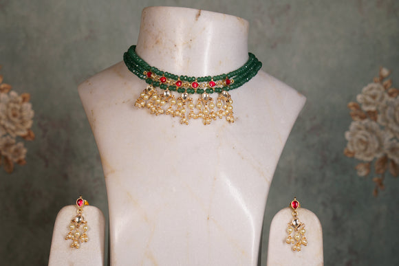Beads Necklace set (4-8115)(N)
