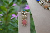 Multi Stone Necklace Set (4-9552)(B)
