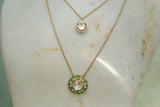 Kundan pendant necklace set (4-5932)(B)