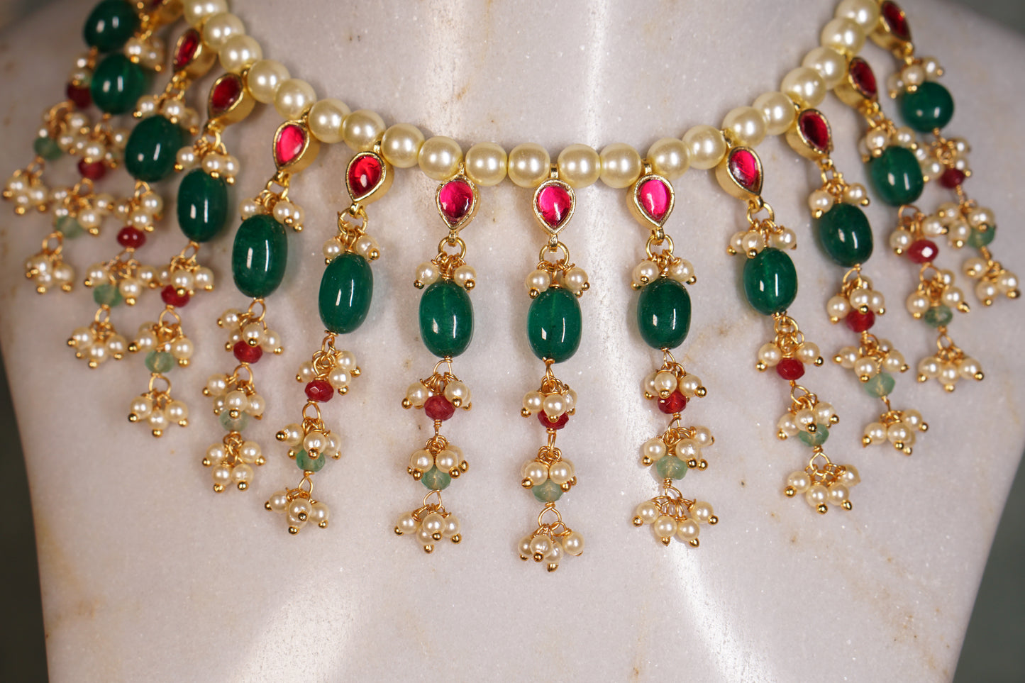 Beads Necklace set (4-8124)(N)