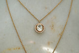 Kundan pendant necklace set (4-5932)(B)