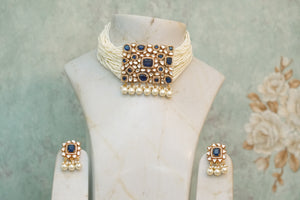 Kundan Polki choker set (4-5577)(B)(offer piece)