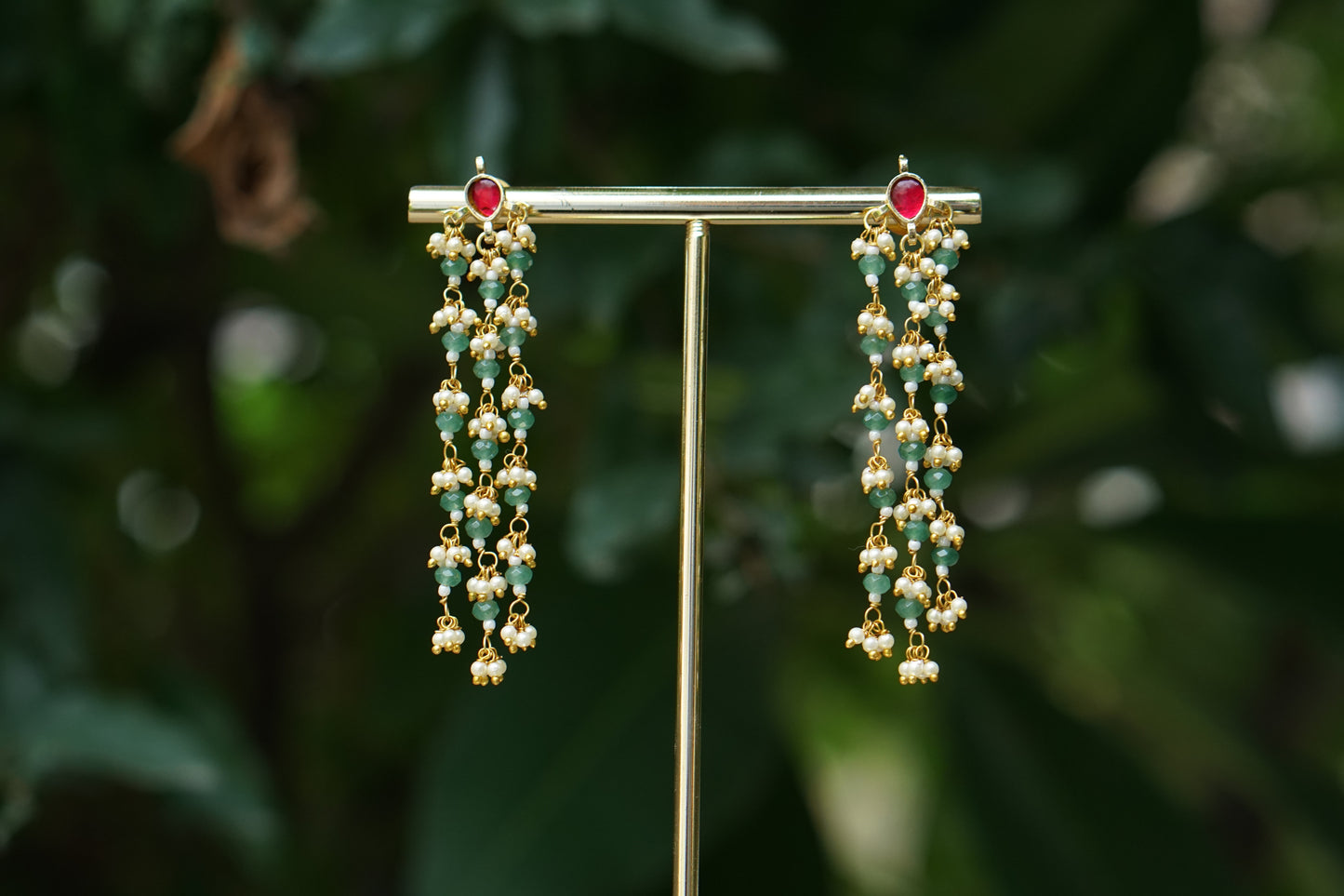 Kundan Earrings (1-5408)(N) (INTRODUCTORY PRICE)