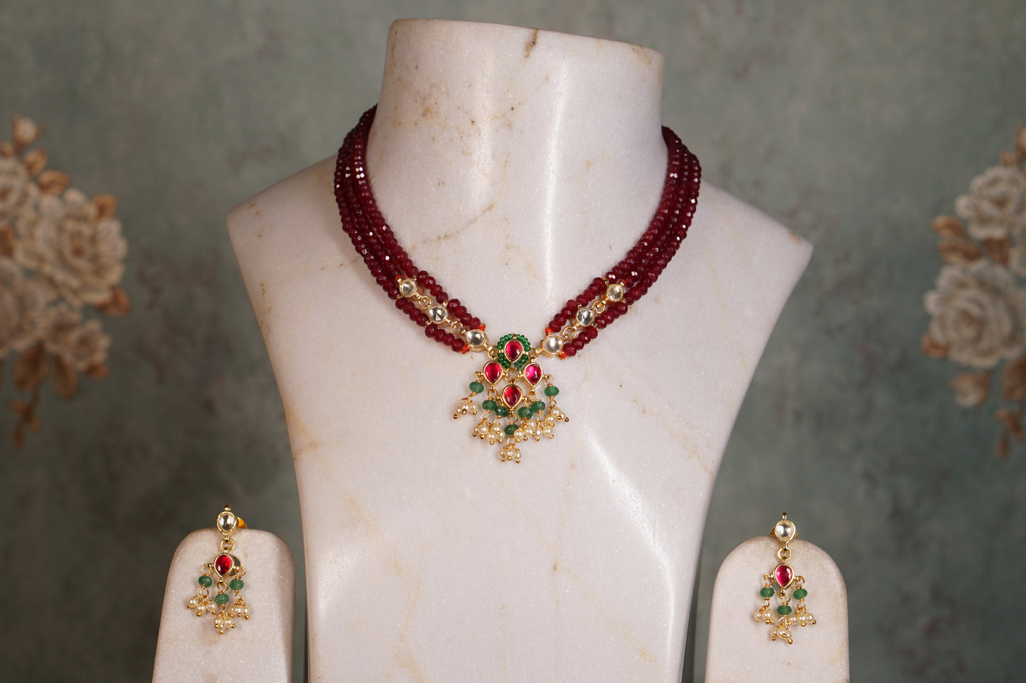 Beads Necklace set (4-8116)(N) - JEWELSTYLE