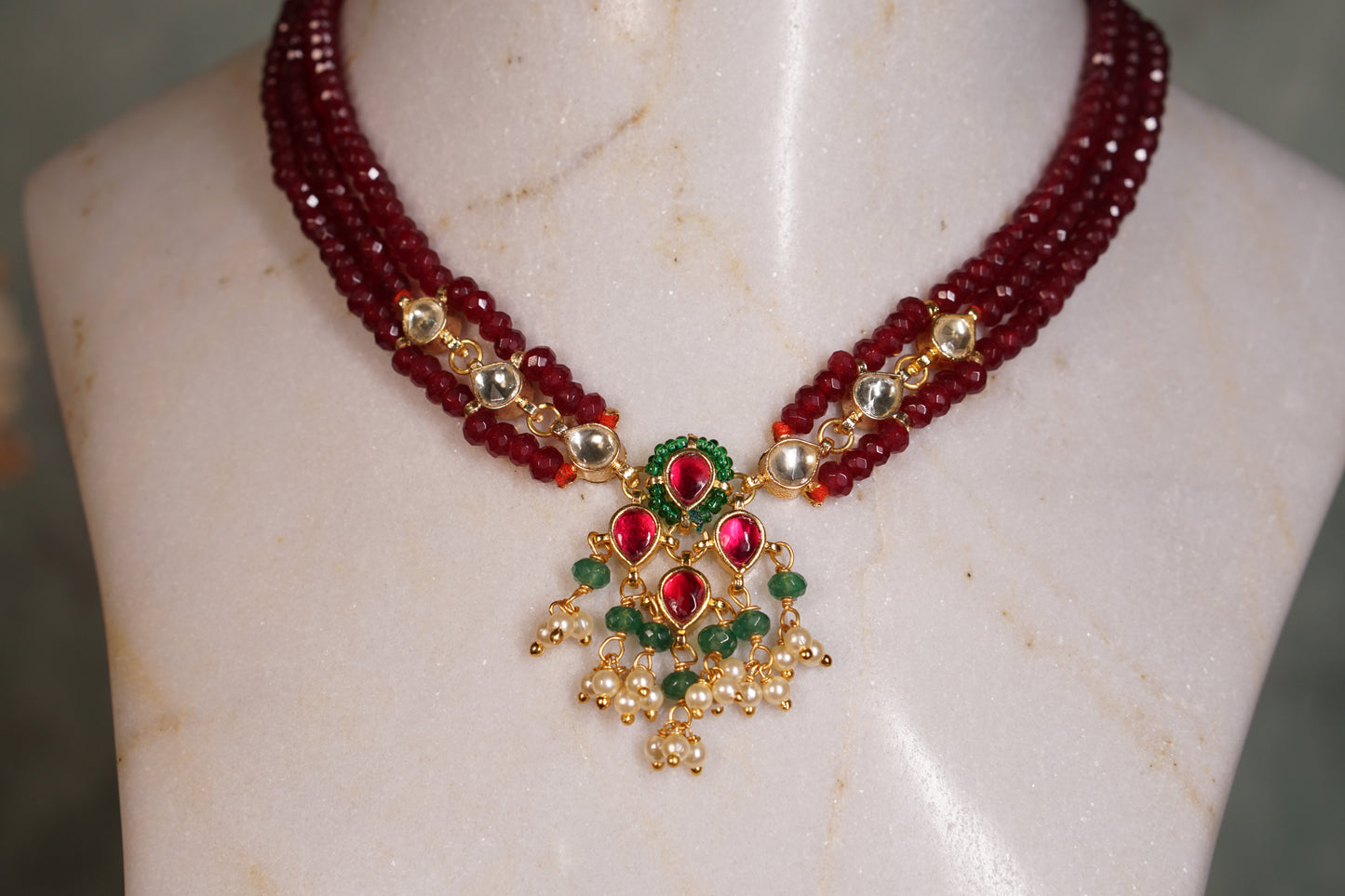 Beads Necklace set (4-8116)(N) - JEWELSTYLE